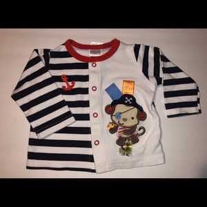 TaGgies Long Sleeve Money Button-Down Shirt – Size 6M | Stylish Babywear